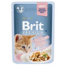 Brit Premium Cat Kitten Fillets with Chicken Mokra karma dla kociąt Filety z kurczaka w sosie