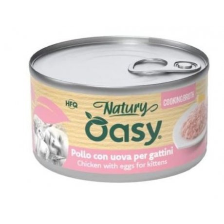 Oasy Cooking Broth Kitten puszka dla kociąt mięso w rosole 85g