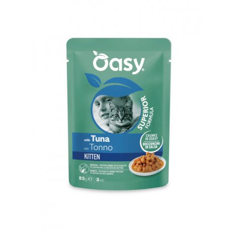 Oasy Superior Kitten karma mokra dla kociąt z tuńczykiem 85g