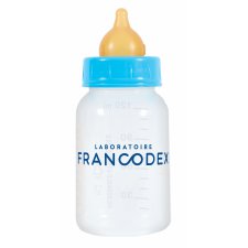 FRANCODEX Butelka do karmienia szczeniąt i kociąt 120 ml + 2 smoczki