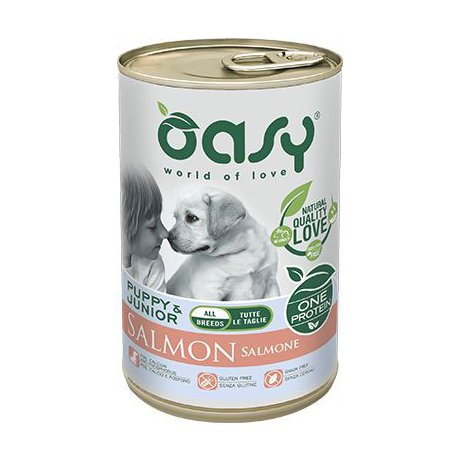 Oasy One Protein Puppy karma bezglutenowa dla szczeniąt ras średnich i dużych 400g