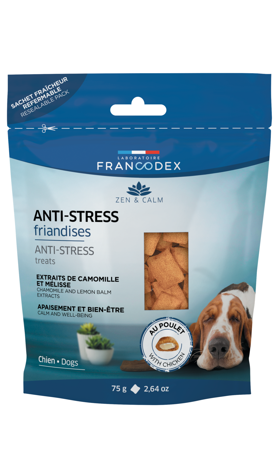 Francodex Anti Stress Przysmak Dla Psa Antystresowy Czterylapki pl francodex-anti-stress-przysmak-dla-psa-antystresowy-czterylapki-pl